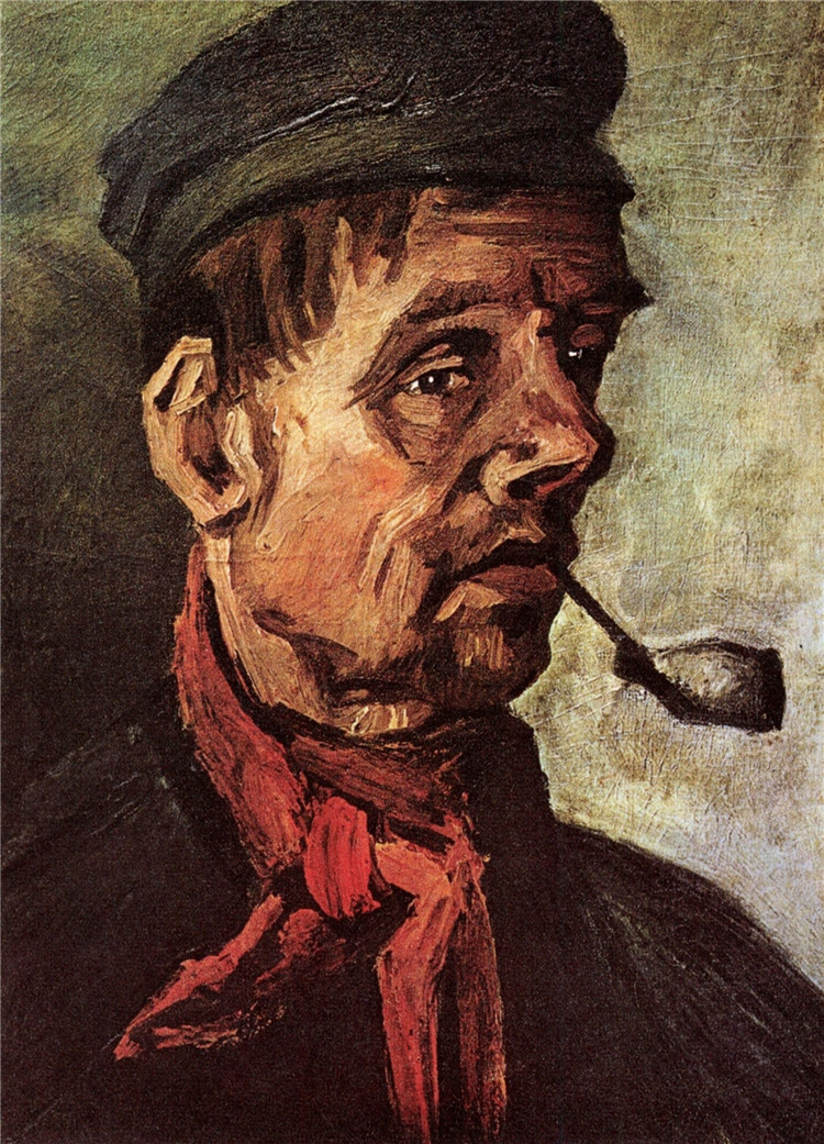 Head Of A Peasant With A Pipe Van Gogh Oil Painting